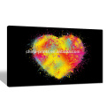 Copie colorée en toile de coeur pour Dropship / Contemporary Love Canvas Wall Art / Modern Giclee Canvas Artwork